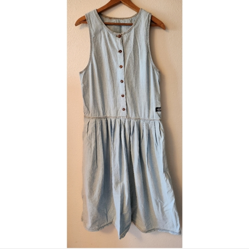 VINTAGE DOCKERS Denim Pinafore Dress